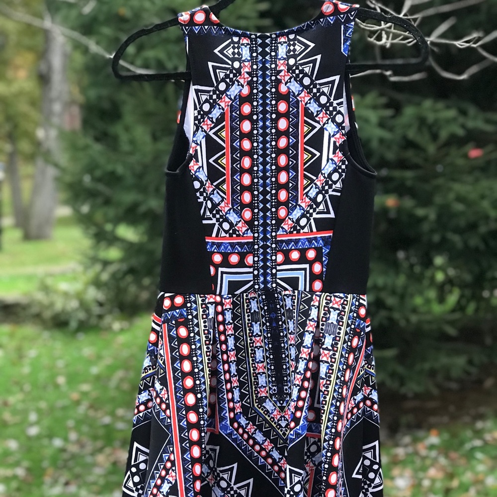 Colorful Patterned Dress - Picture 4 of 5
